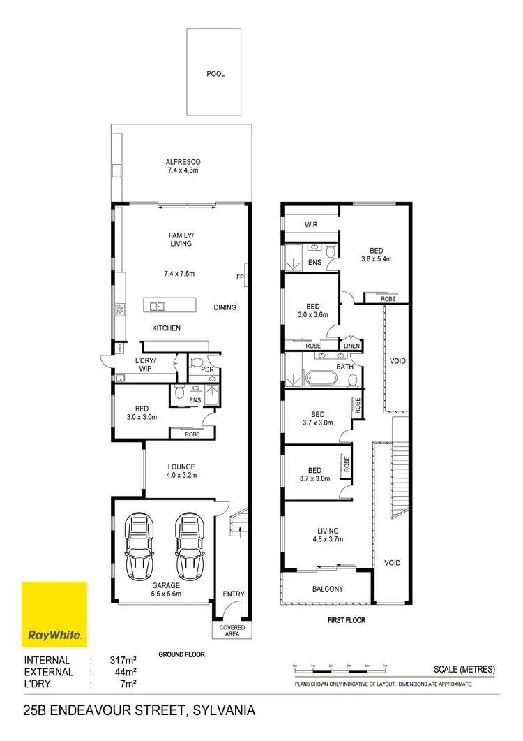 Floorplan of Homely semi-detached listing, 25b Endeavour Street, Sylvania NSW 2224