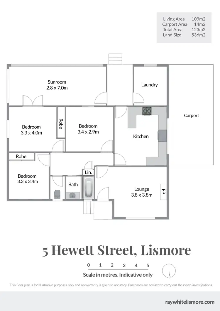Floorplan of Homely house listing, 5 Hewett Street, Lismore NSW 2480