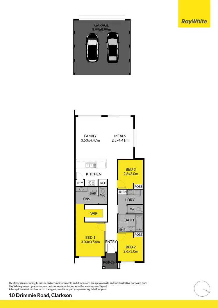 Floorplan of Homely house listing, 10 Drimmie Road, Clarkson WA 6030
