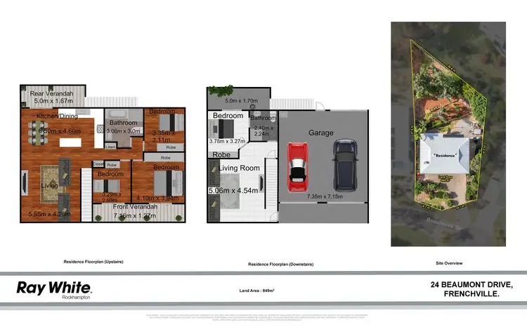 Floorplan of Homely house listing, 24 Beaumont Drive, Frenchville QLD 4701