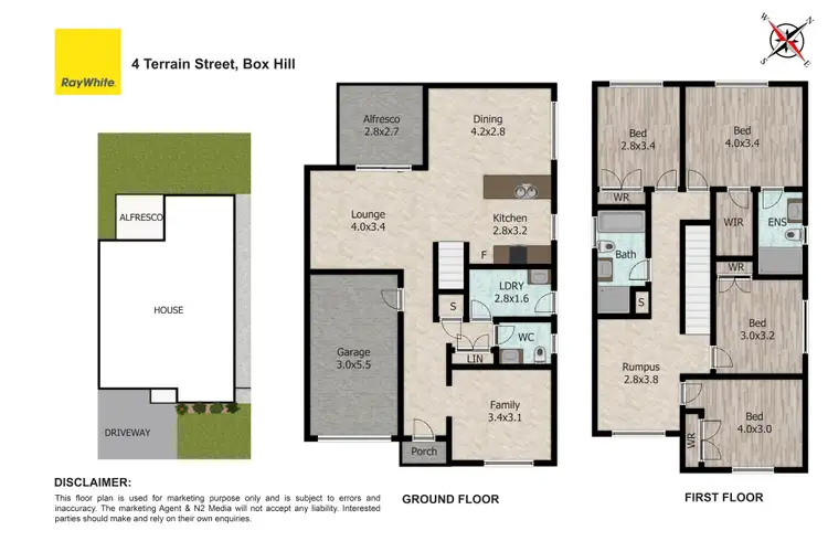 Floorplan of Homely house listing, 4 Terrain Street, Box Hill NSW 2765
