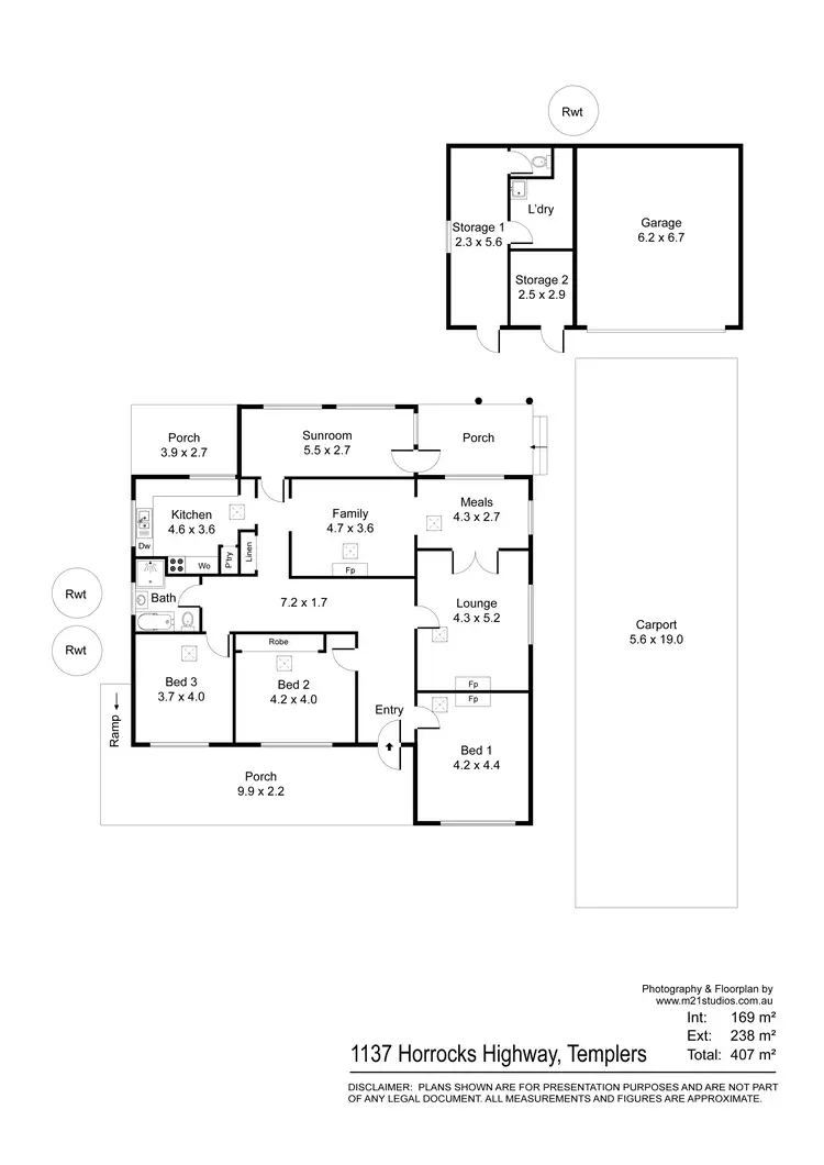 Floorplan of Homely house listing, 1137 Horrocks Highway, Templers SA 5371