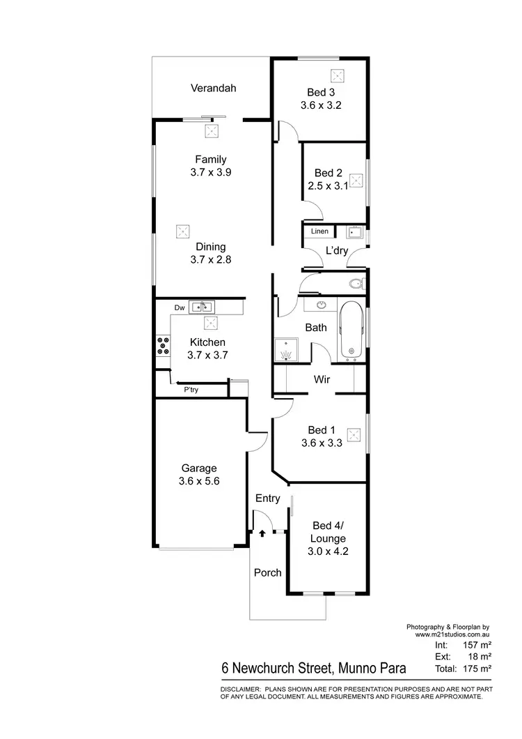 Floorplan of Homely house listing, 6 Newchurch Street, Munno Para SA 5115