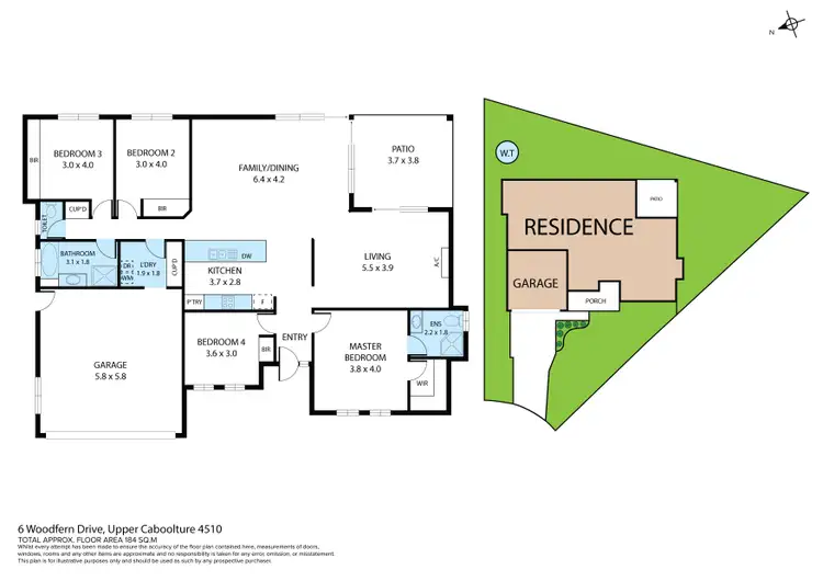 Floorplan of Homely house listing, 6 Woodfern Drive, Upper Caboolture QLD 4510