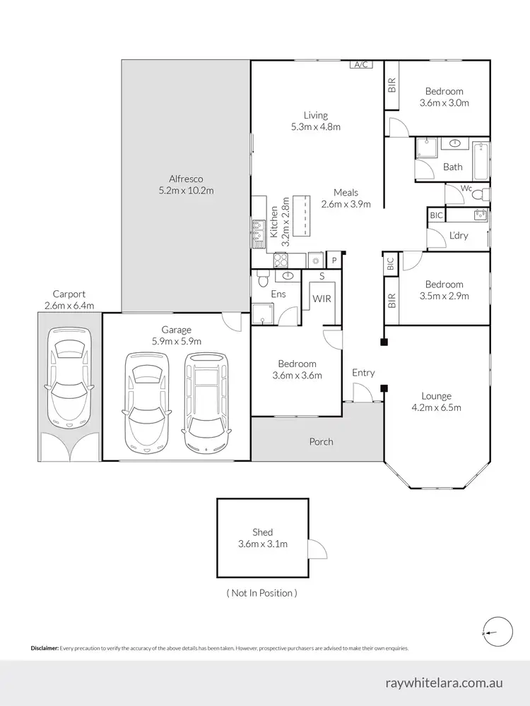 Floorplan of Homely house listing, 7 Franco Place, Lara VIC 3212