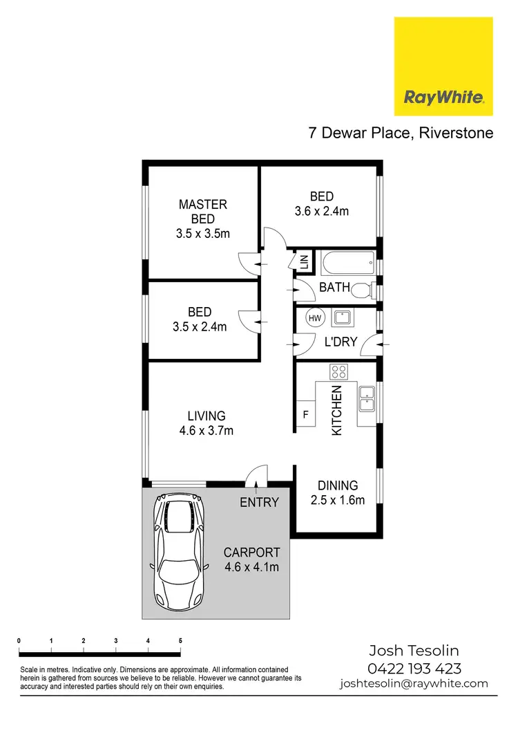Floorplan of Homely house listing, 7 Dewar Place, Riverstone NSW 2765