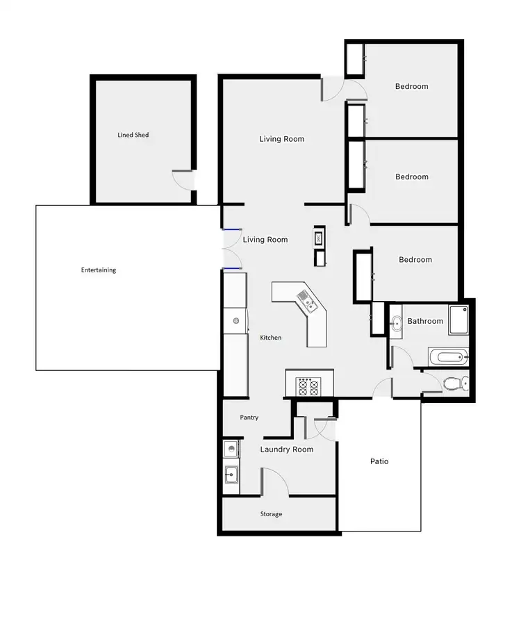 Floorplan of Homely house listing, 533 Koorlong Avenue, Irymple VIC 3498