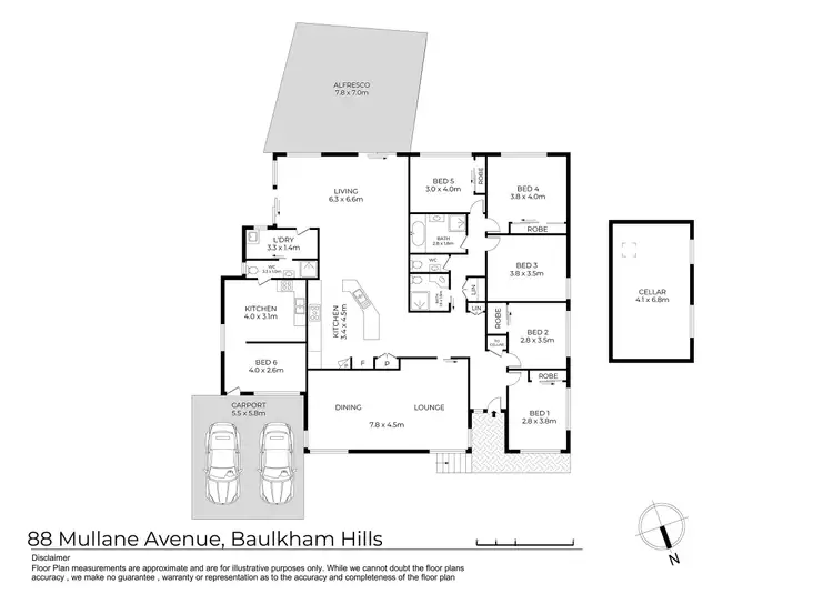 Floorplan of Homely house listing, 88 Mullane Avenue, Baulkham Hills NSW 2153