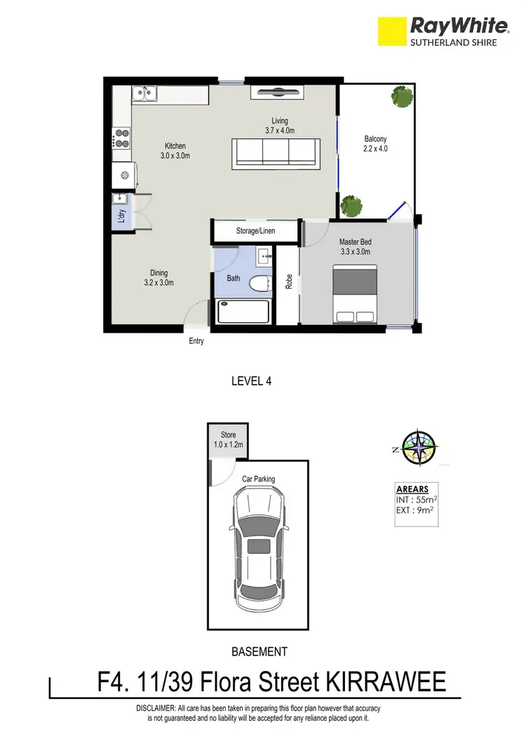 Floorplan of Homely apartment listing, F4.11/39 Flora Street, Kirrawee NSW 2232