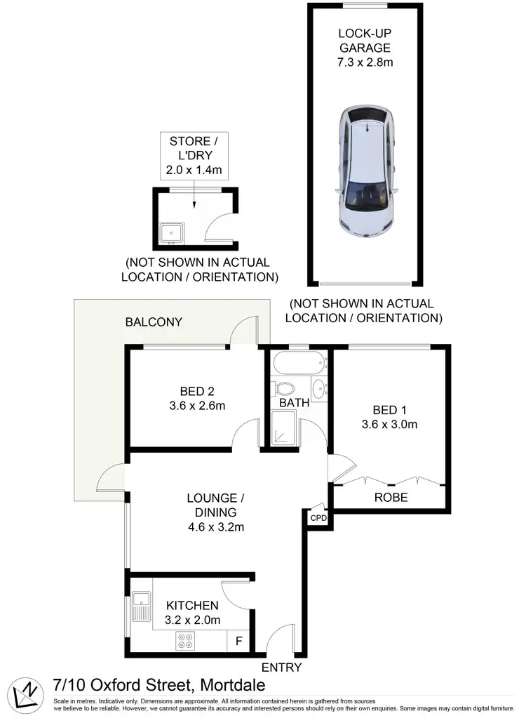 Floorplan of Homely unit listing, 7/10 Oxford Street, Mortdale NSW 2223