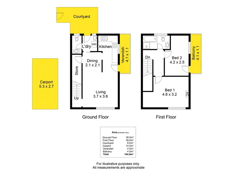 Floorplan of Homely unit listing, 5/390 Sir Donald Bradman Drive, Brooklyn Park SA 5032