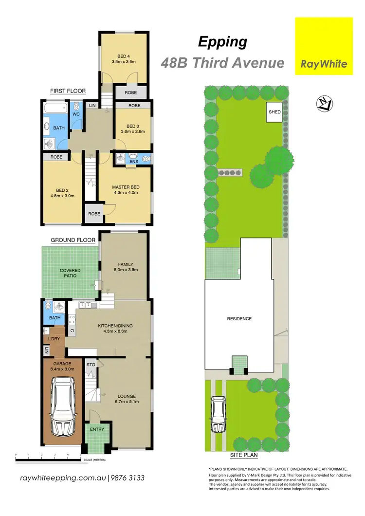 Floorplan of Homely semi-detached listing, 48B Third Avenue, Epping NSW 2121