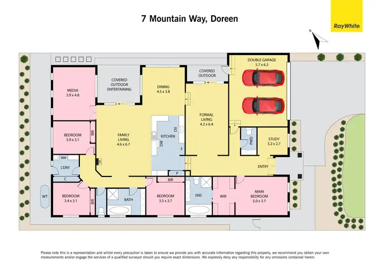 Floorplan of Homely house listing, 7 Mountain Way, Doreen VIC 3754
