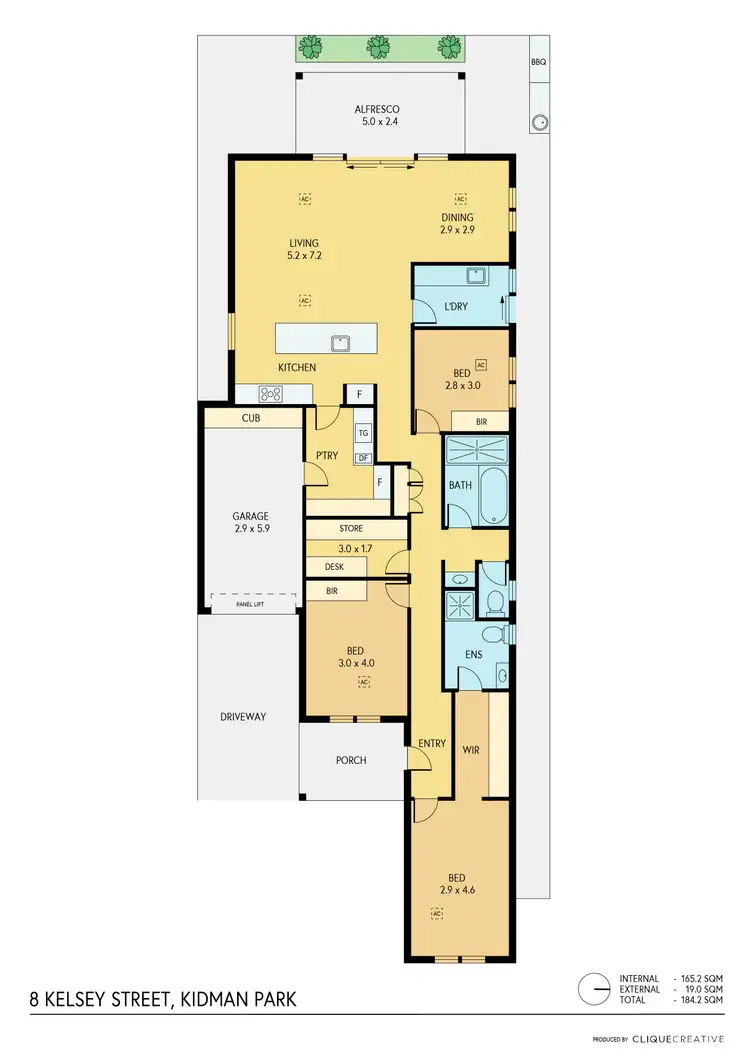 Floorplan of Homely house listing, 8 Kelsey Street, Kidman Park SA 5025
