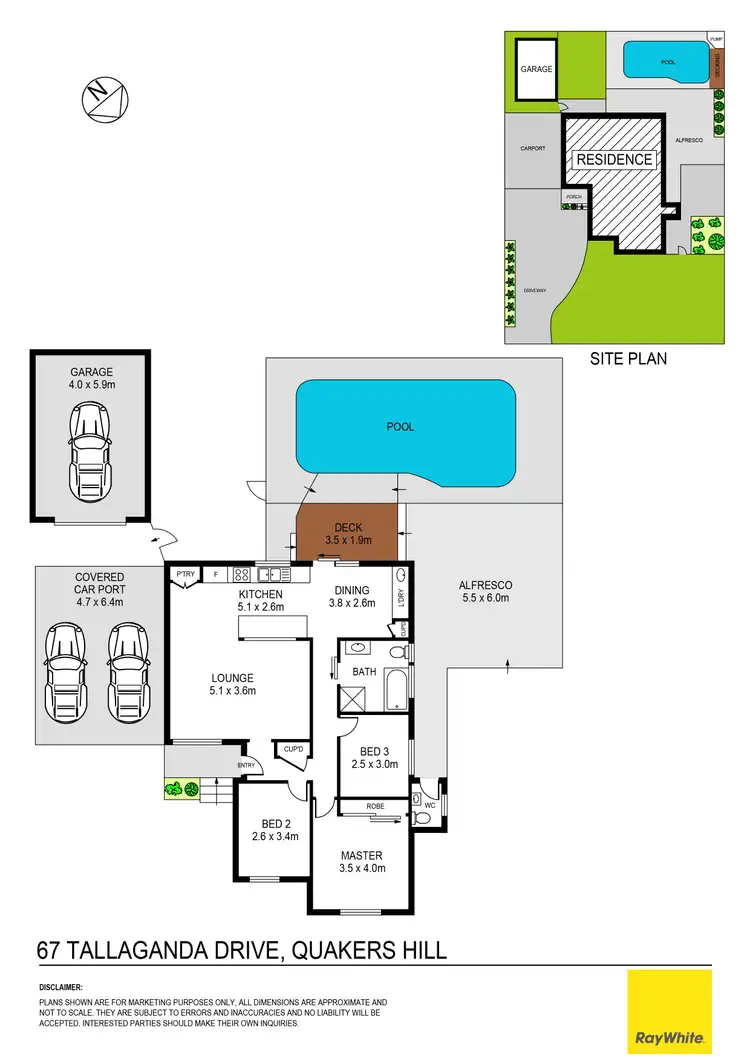 Floorplan of Homely house listing, 67 Tallagandra Drive, Quakers Hill NSW 2763