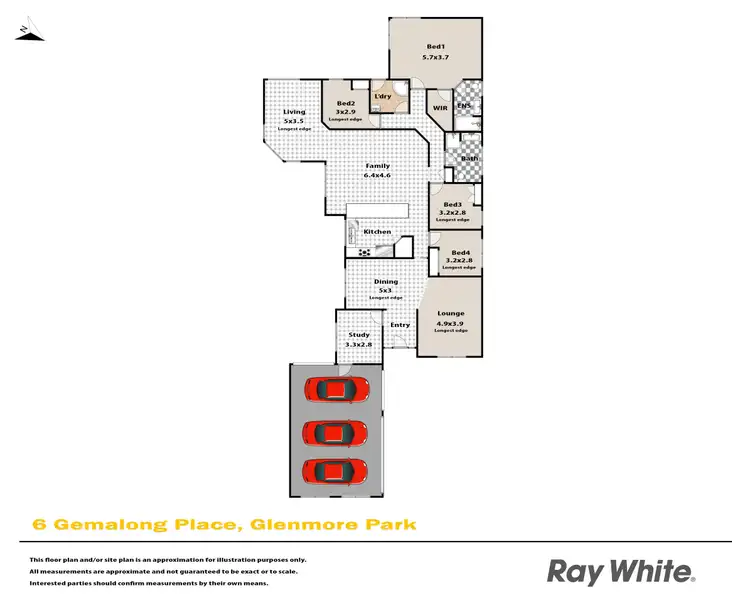 Floorplan of Homely house listing, 6 Gemalong Place, Glenmore Park NSW 2745