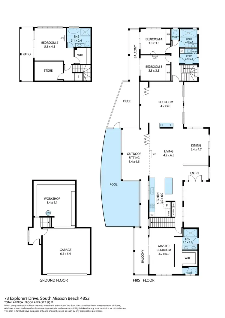 Floorplan of Homely house listing, 11/73 Explorer Dve., South Mission QLD 4852