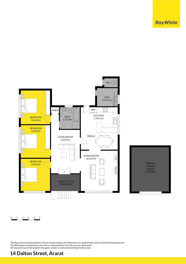 Floorplan of Homely house listing, 14 Dalton Street, Stawell VIC 3380