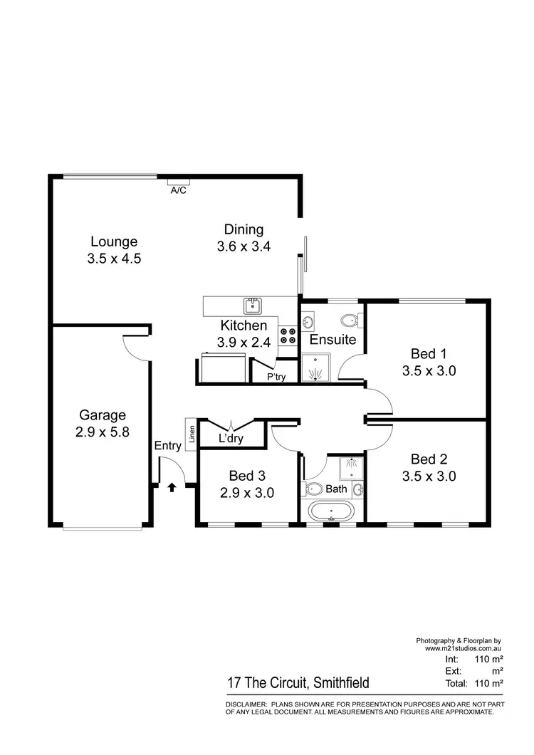 Floorplan of Homely house listing, 17 The Circuit, Smithfield SA 5114