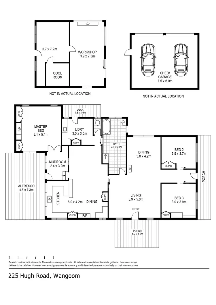 Floorplan of Homely house listing, 225 Hughs Road, Wangoom VIC 3279