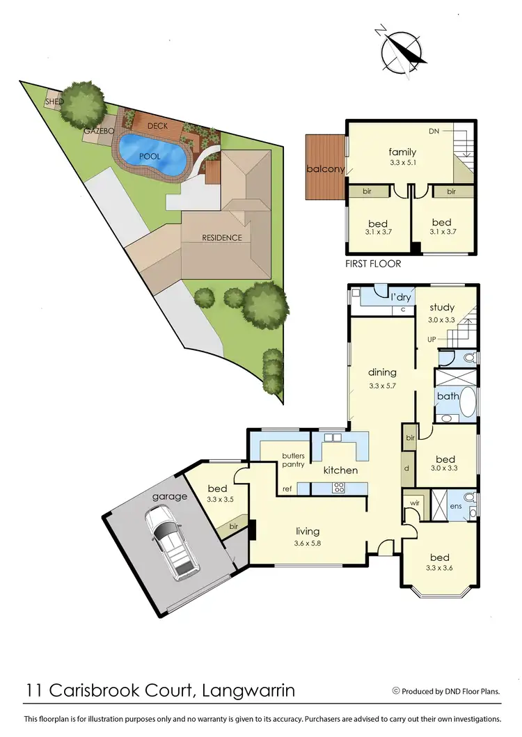Floorplan of Homely house listing, 11 Carisbrook Court, Langwarrin VIC 3910