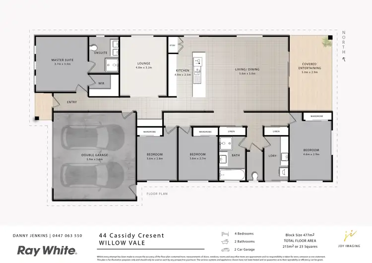Floorplan of Homely house listing, 44 Cassidy Crescent, Willow Vale QLD 4209