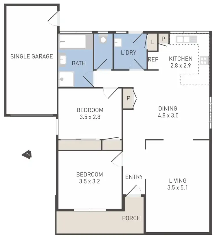 Floorplan of Homely house listing, 2/3 Pigeon Street, Werribee VIC 3030