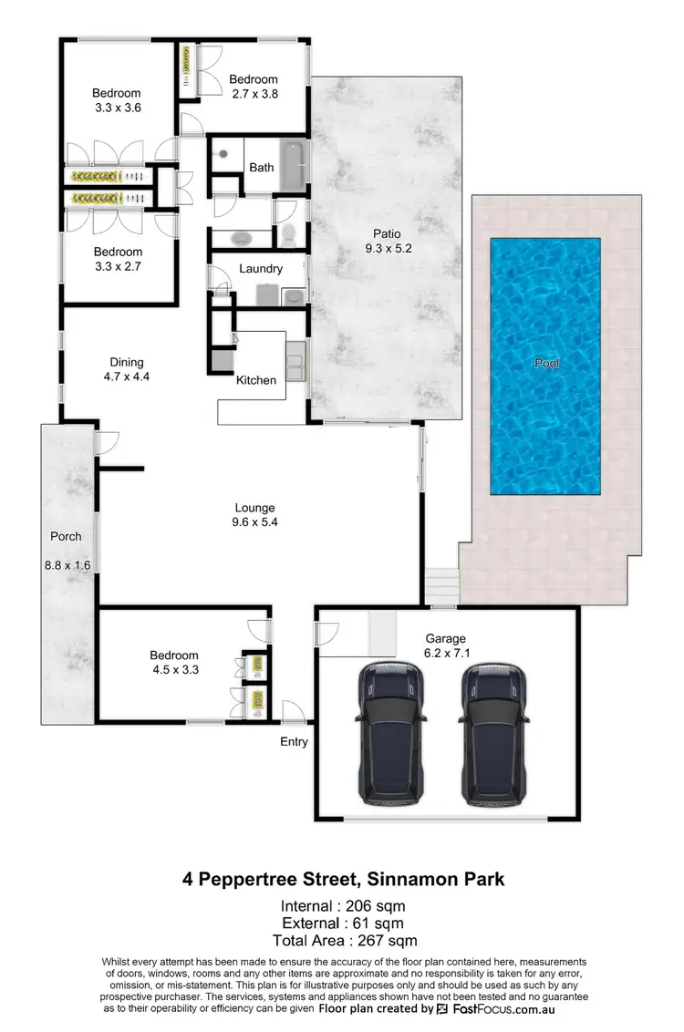 Floorplan of Homely house listing, 4 Peppertree Street, Sinnamon Park QLD 4073