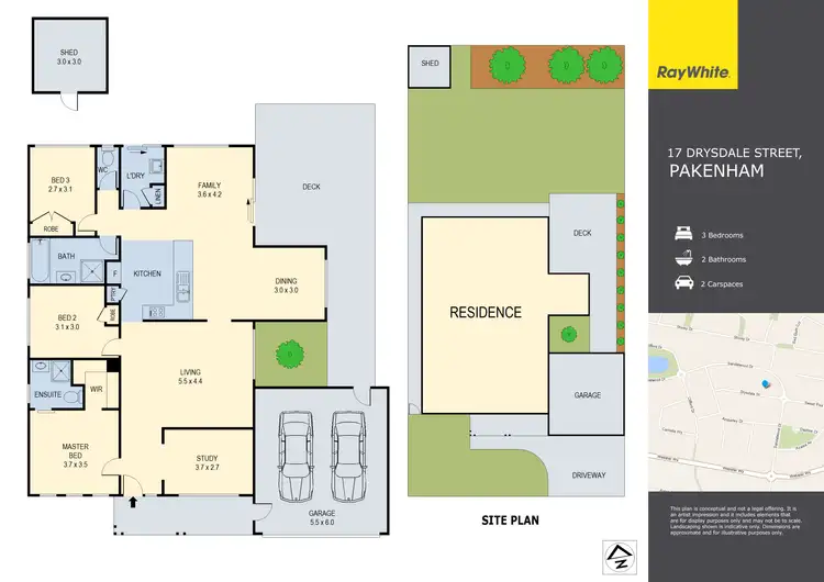 Floorplan of Homely house listing, 17 Drysdale Street, Pakenham VIC 3810