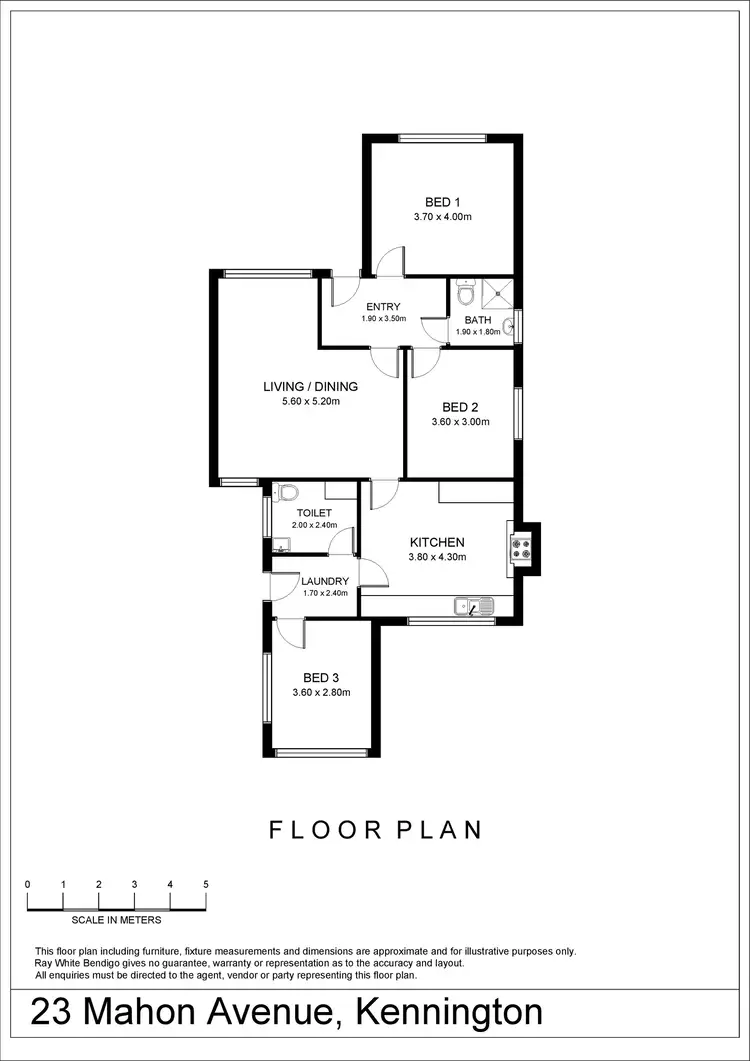 Floorplan of Homely house listing, 23 Mahon Avenue, Kennington VIC 3550