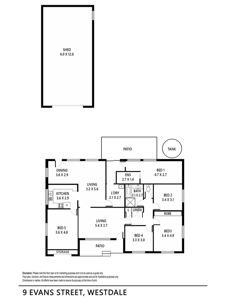 Floorplan of Homely house listing, 9 Evans Street, Tamworth NSW 2340