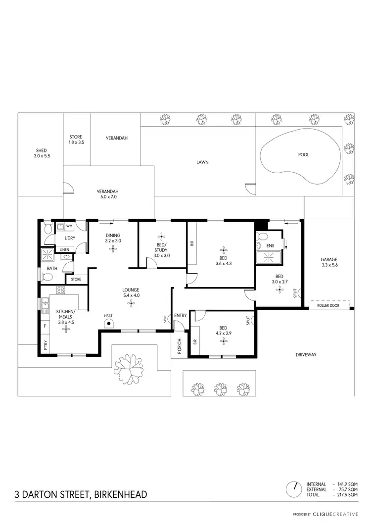 Floorplan of Homely house listing, 3 Darton Street, Birkenhead SA 5015