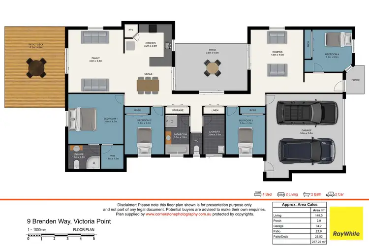 Floorplan of Homely house listing, 9 Brendan Way, Victoria Point QLD 4165