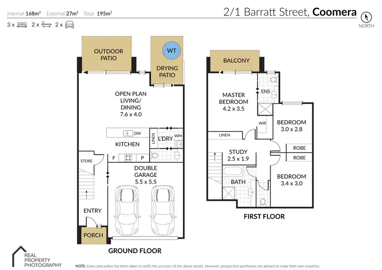 Floorplan of Homely townhouse listing, 2/1 Barratt Street, Coomera QLD 4209