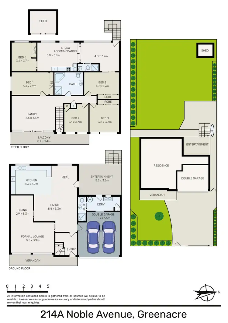 Floorplan of Homely house listing, 214A Noble Avenue, Greenacre NSW 2190