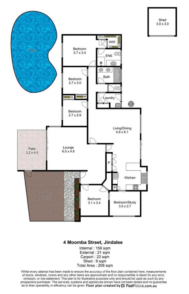 Floorplan of Homely house listing, 4 Moomba Street, Jindalee QLD 4074