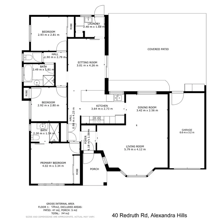Floorplan of Homely house listing, 40 Redruth Road, Alexandra Hills QLD 4161