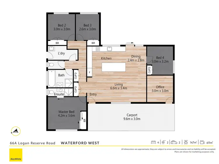 Floorplan of Homely house listing, 66A Logan Reserve Road, Waterford West QLD 4133