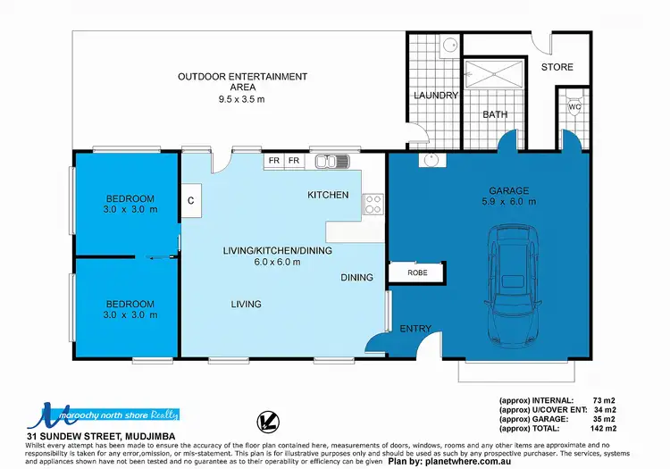 Floorplan of Homely house listing, 22 Viridian Circuit, Birtinya QLD 4575
