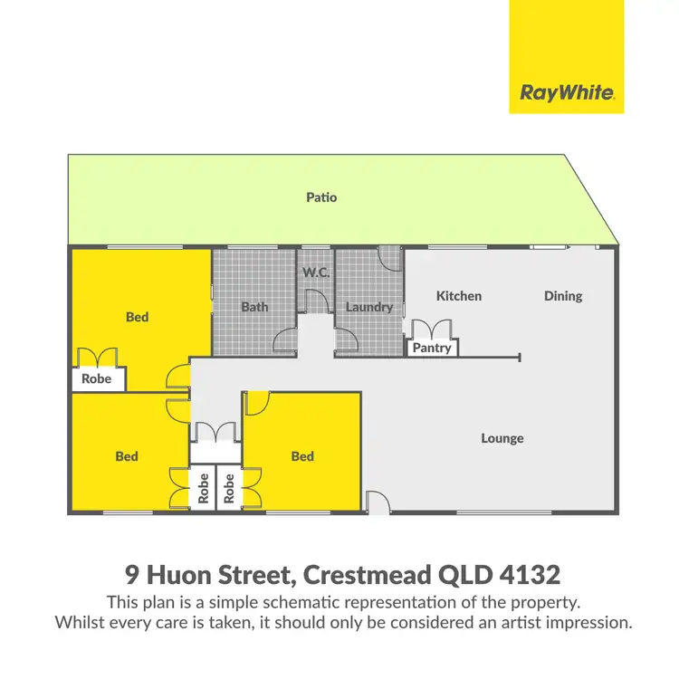 Floorplan of Homely house listing, 9 Huon Street, Crestmead QLD 4132
