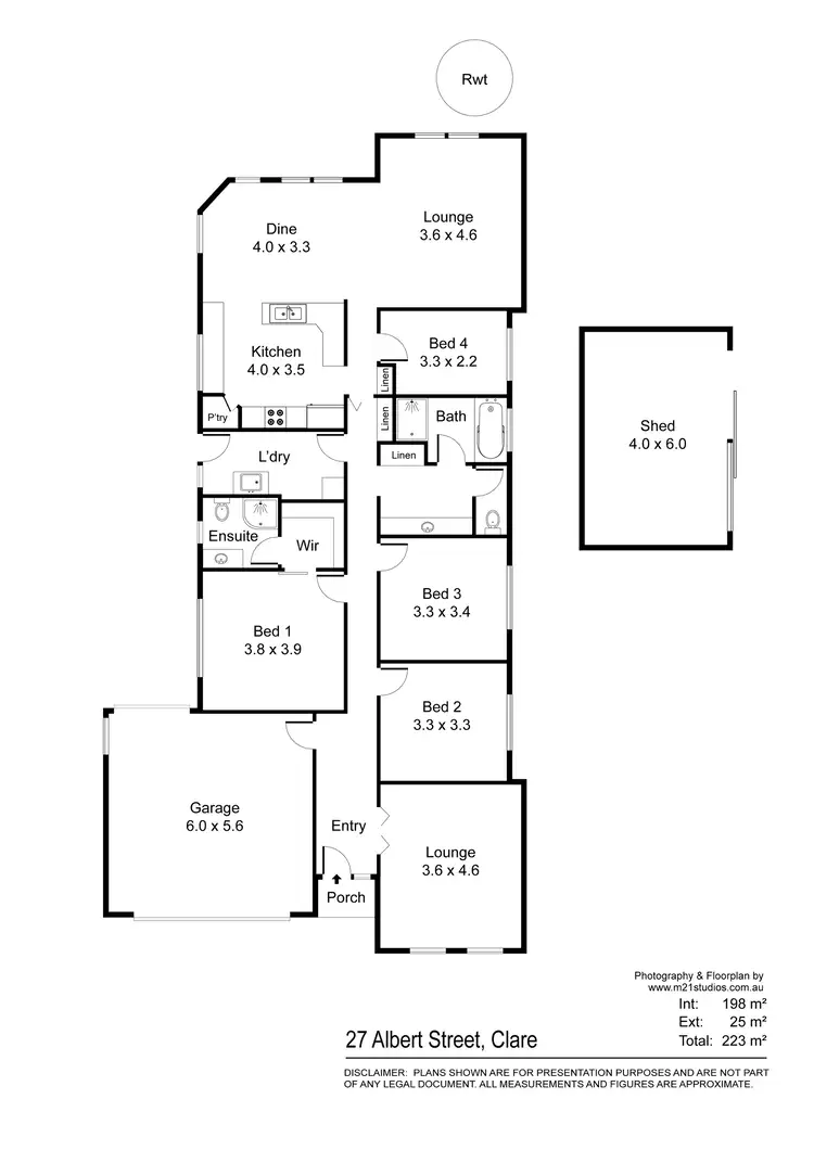 Floorplan of Homely house listing, 27 Albert Street, Clare SA 5453