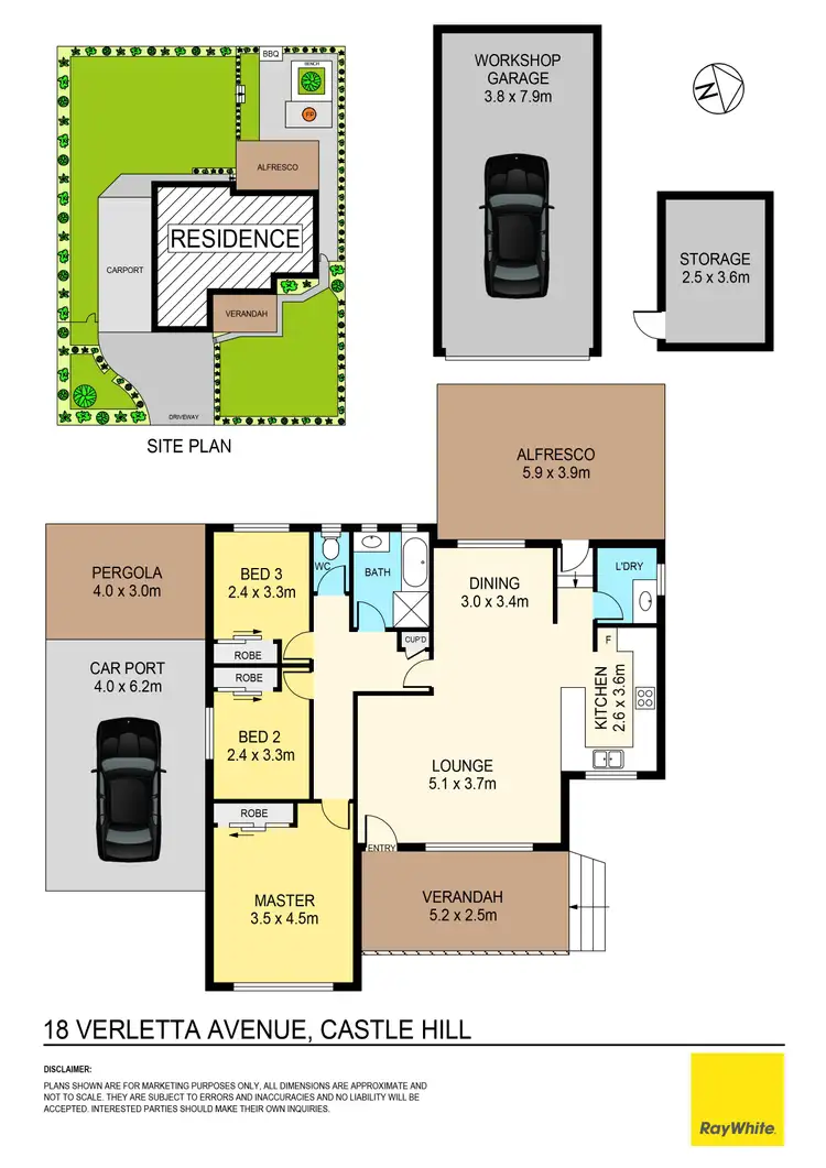 Floorplan of Homely house listing, 18 Verletta Avenue, Castle Hill NSW 2154