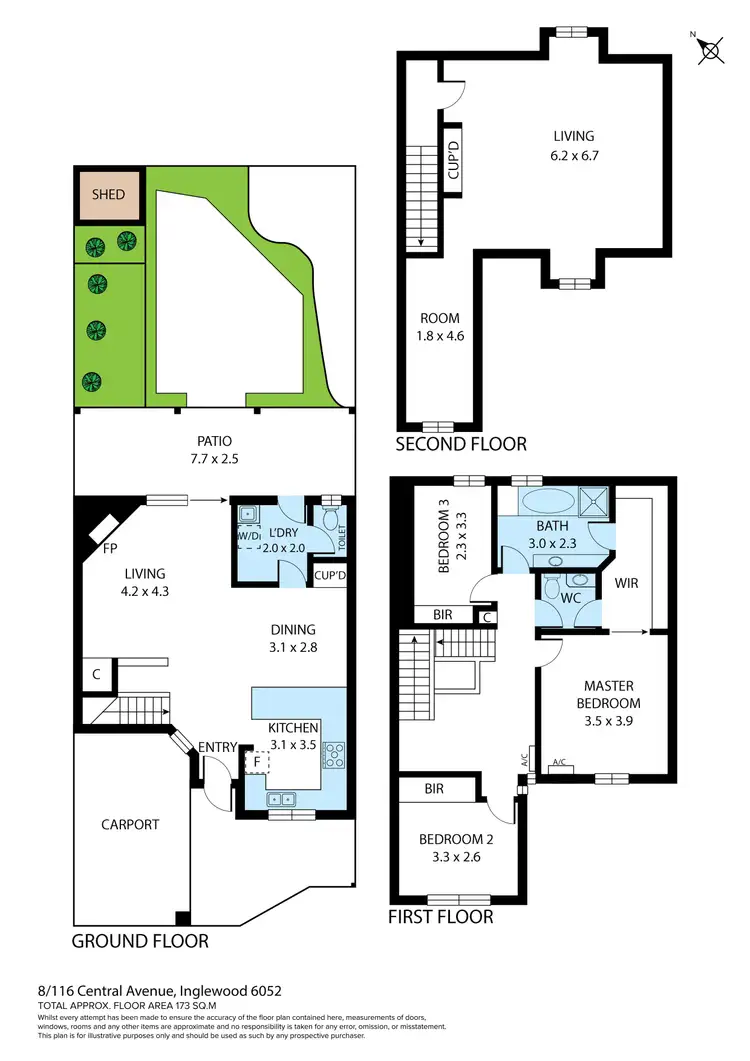 Floorplan of Homely house listing, 8/116 Central Avenue, Inglewood WA 6052