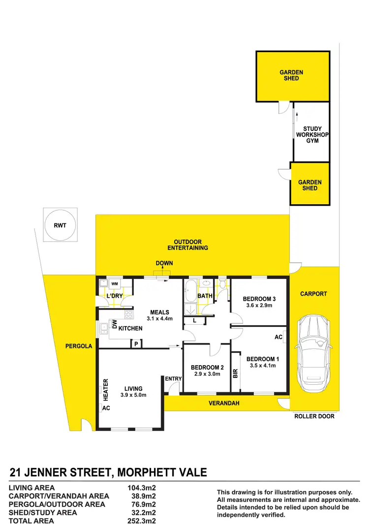 Floorplan of Homely house listing, 21 Jenner Street, Morphett Vale SA 5162