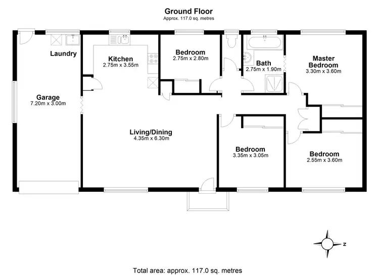 Floorplan of Homely house listing, 1 Caroline Street, Riverview QLD 4303
