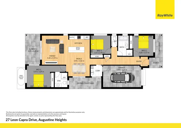 Floorplan of Homely house listing, 27 Leon Capra Drive, Augustine Heights QLD 4300