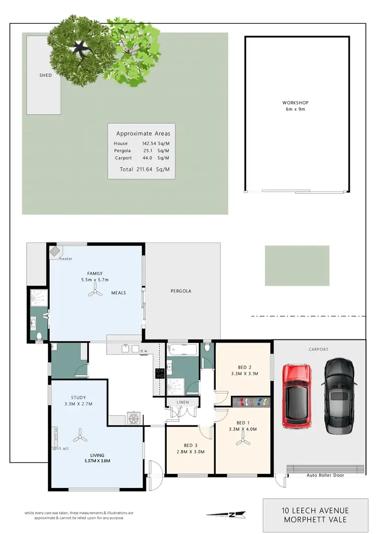 Floorplan of Homely house listing, 10 Leech Avenue, Morphett Vale SA 5162
