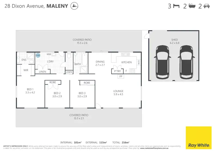 Floorplan of Homely house listing, 28 Dixon Avenue, Maleny QLD 4552