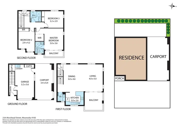 Floorplan of Homely townhouse listing, 23a Morshead Street, Moorooka QLD 4105