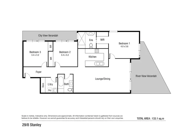 Floorplan of Homely unit listing, 29/8-32 Stanley Street, Townsville City QLD 4810